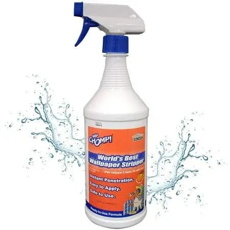 WP Chomp World’s Best Wallpaper Stripper: and Sticky Paste Remover, Citrus Scent 32oz.trigger