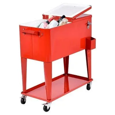 Costway 80-Quart Rolling Cooler