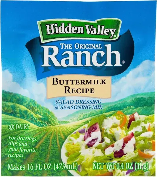 3 Packs of Hidden Valley Ranch Restaurant Style Salad Dressing Seasoning Mix 3!