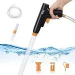 hygger Aquarium Gravel Cleaner New Quick Water Changer with Air-Pressing Button Fish Tank Sand Cleaner Kit Aquarium Siphon Vacuum Cleaner with Water