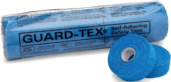 GUARD-TEX 41408-1 Safety Tape,Blue,1 In. W,30 yd. L,PK12 PK 4