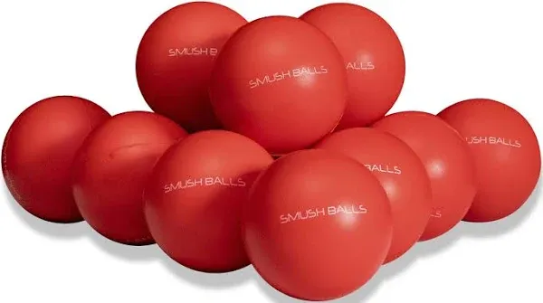 SMUSH BALLS Smushballs The Ultimate Anywhere Batting & Fielding Practice Foam Ball for Baseball/Softball (Red, 12)