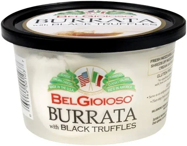 BelGioioso Cheese, Burrata with Black Truffles - 8 oz