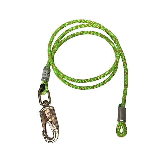 Rope Logic 1/2" x 12' Wire Core Swivel Snap Flipline Green