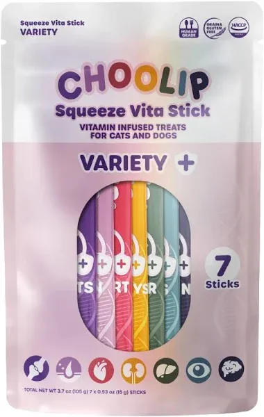 Choolips Squeeze Vita Stick Lickable Cat Treats