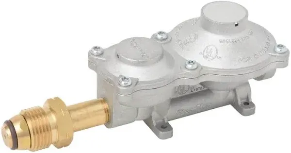 Flame King 2-Stage Propane Gas Regulator with POL