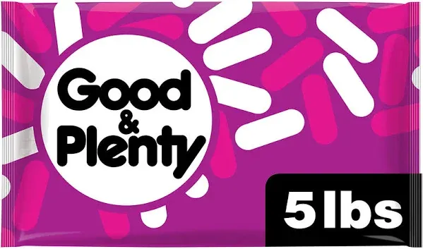 GOOD & PLENTY Licorice Fat Free, Candy Bag, 7 oz