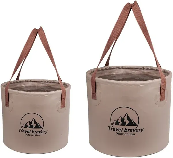 Multifunctiona<wbr/>l Portable Folding Bucket Water Supplies for 15L and 20L Grey