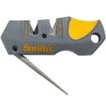 Smith’s Pocket Pal Tactical Knife Sharpener - 2 Stage Sharpener & Diamond Sharpening Rod - Pocket Clip - Outdoor Hunting Knife & Hook Sharpener - Compact & Lightweight