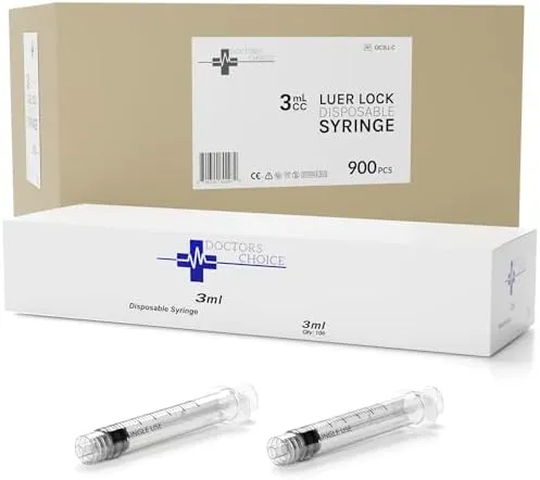 Doctor's Choice 3ml Luer Lock Syringes