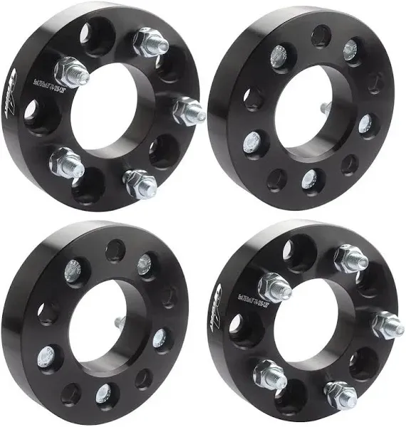 GAsupply 5x4.75 to 5x4.5 Wheel Adapters, Black 5x120.65mm to 5x114.3mm Wheel Spacers Adapters 74mm Hub Bore 12x1.5 Studs,4 Pack