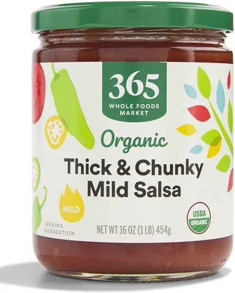 365 by Whole Foods Market, Organic Thick & Chunky Mild Salsa, 16 Ounce