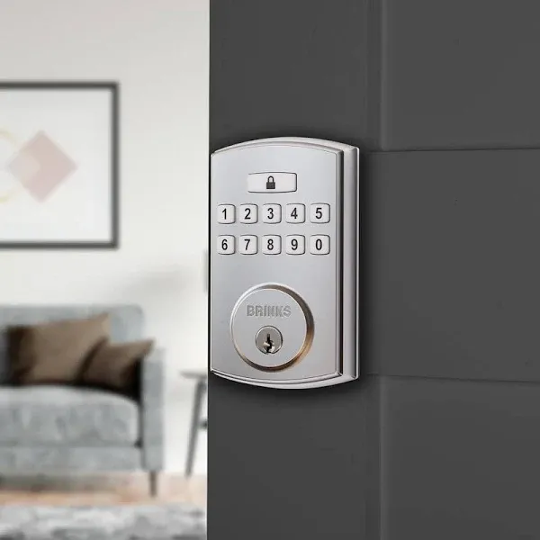 Brinks Electronic Keypad Single Cylinder Deadbolt