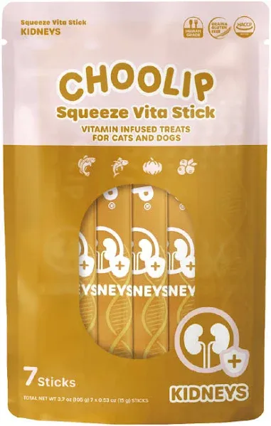 Squeeze Vita Stick Kidneys 49 Sticks. Creamy Cat Dog Treat. Vet-formulated<wbr/>.