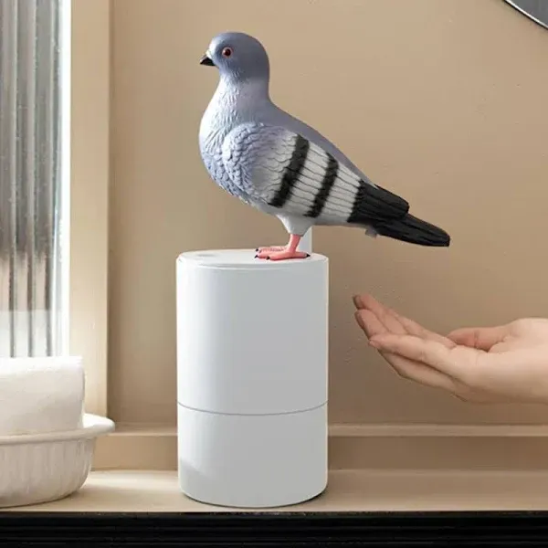 Pigeon Automatic Induction Foam Hand Washer,Pigeon Soap Dispenser,Bird Soap Dispenser,Foam Dispenser Automatic Touchless,Hand Sensor Soap,Pigeon Automatic Foaming Soap Dispenser,Bathroom Accessories(W