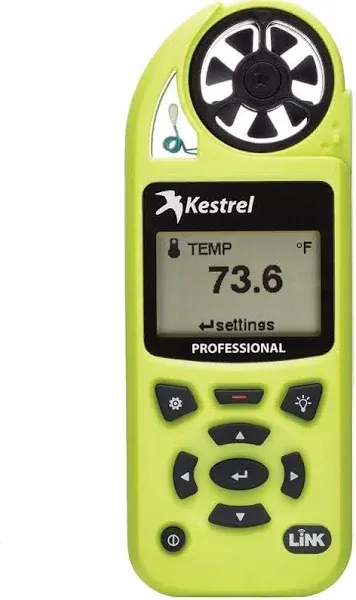 Kestrel 5200 Professional Environmental Meter Non-LiNK, HiViz Green