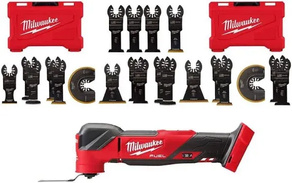 Milwaukee Oscillating-To<wbr/>ol 18V Li-Ion Cordless Brushless w/ Blade Kit (21-Piece)