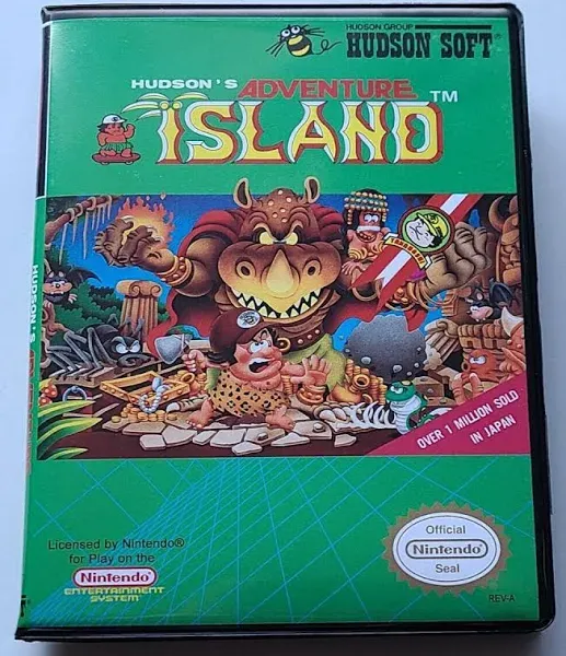 Adventure Island - Nintendo NES - Authentic &amp; Working Cartridge 🌴