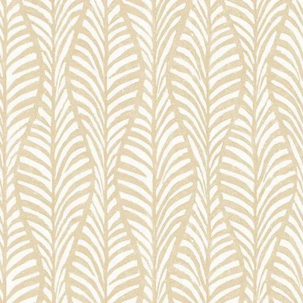 Tempaper Block Print Leaves Peel and Stick Wallpaper