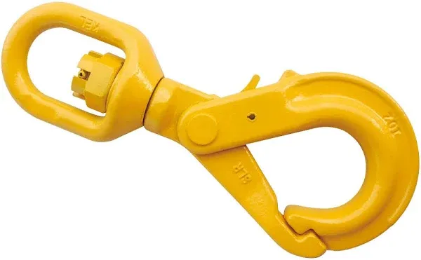 3/8" Grade 80 Swivel Self Locking Hook