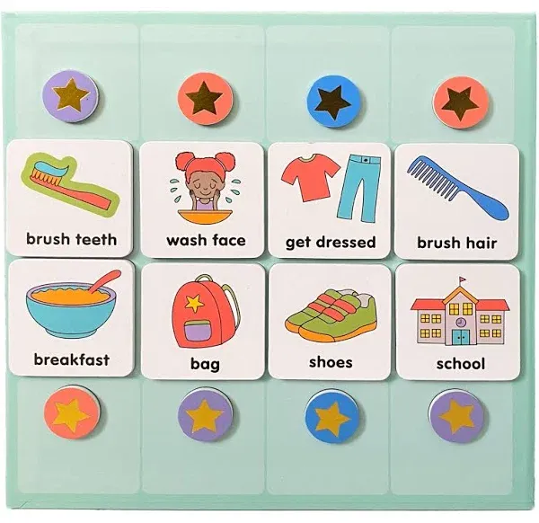 Look Lola Magnetic Daily Visual Schedule for Kids at Home