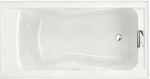 American Standard 2422VC.020 Evolution 5-Feet by 32-Inch Deep Soak Whirlpool Bath Tub with EverClean and Hydro Massage System I, White