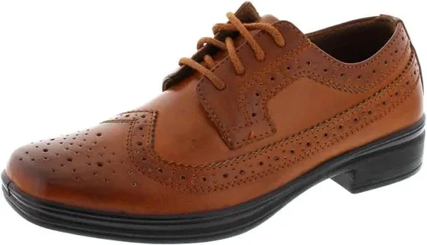 Deer Stags Boy's Ace Formal Dress Shoes Wingtip Brogue Oxford for Church, School Uniform, Graduation/Luggage