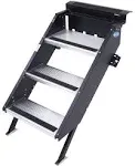 MORryde STP-206 StepAbove Fold-Up RV Entry Step - 3-Step (8" Step Rise), Fits 26" to 28" Door Width