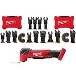 Milwaukee Oscillating Multi-Tool 18V Brushless Cordless w/ Blade Kit (21-Piece)