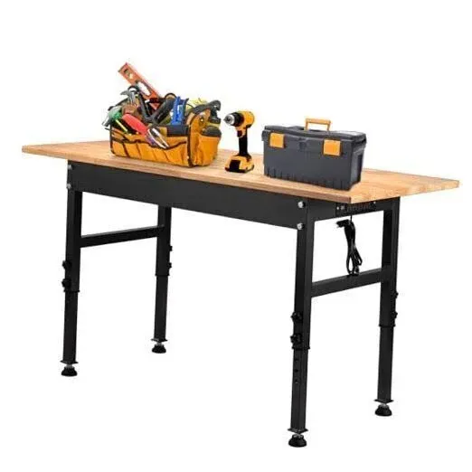 Betterhood Adjustable Workbench Heavy Duty Power Outlets