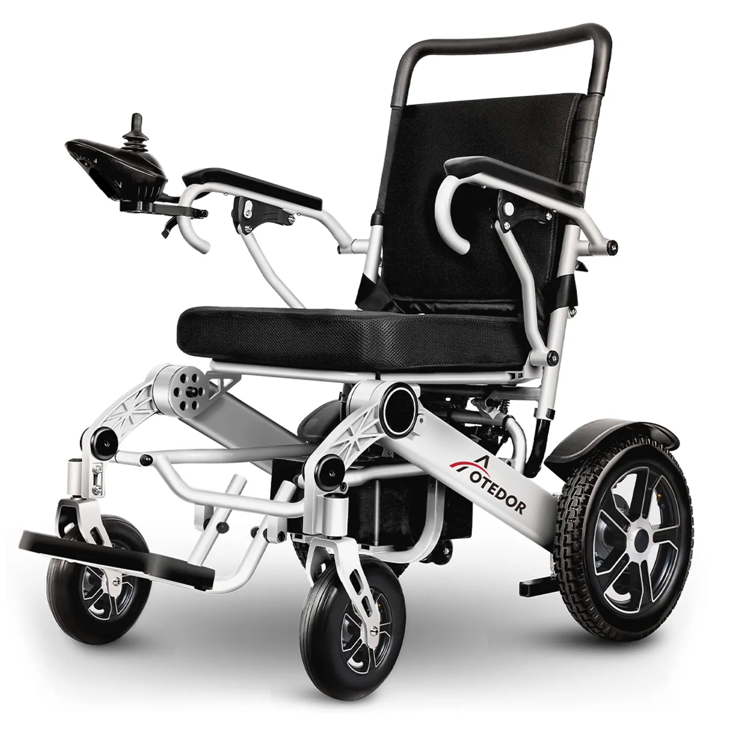 25 Miles Long Range, Aotedor Electric Wheelchairs for Adults Lightweight Foldable All Terrain Motorized Wheelchair for Seniors Intelligent Power Wheelchair Compact Portable Airline Approved