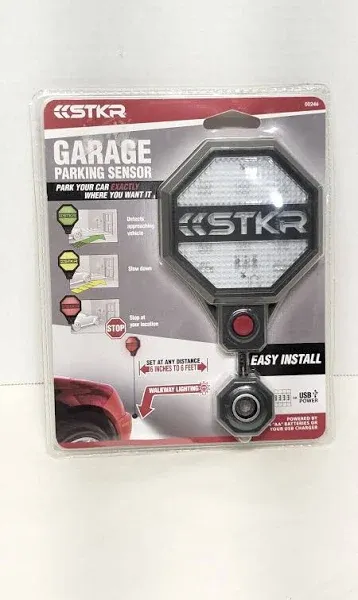 STKR Ultrasonic Adjustable Garage Parking Sensor Battery, USB Power Not Included