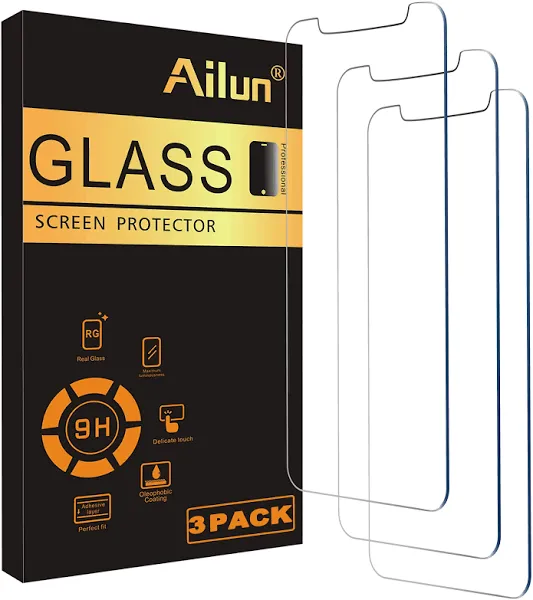 Ailun Glass Screen Protector for iPhone 12 / iPhone 12 Pro 2020 6.1 Inch 3 Pack Case Friendly Tempered Glass