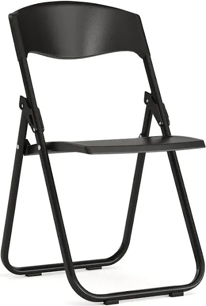 Flash Furniture Hercules Series 500 lb. Capacity Heavy Duty Plastic Folding Chair with Built-in Ganging Brackets