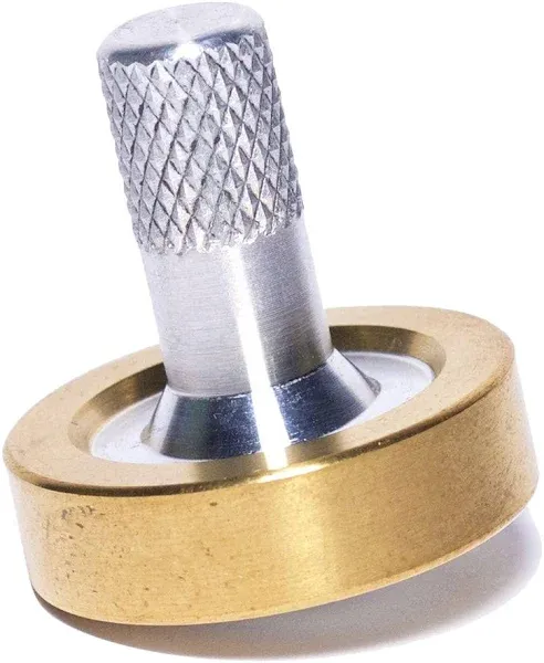 Schulte Fused Aluminum & Brass Spinning Top