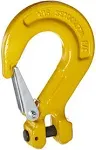 Indusco 47400301 Grade 80 Drop Forged Alloy Steel Clevis Sling Hook with Latch