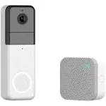 Wyze Wireless Video Doorbell Pro (Chime Included), 1440 HD Video, 1:1 Aspect Ratio: 1:1 Head-to-Toe View, 2-Way Audio, Night Vision