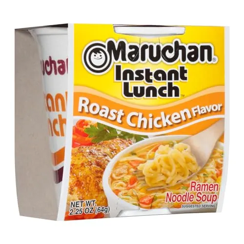 Instant Lunch Chicken , Ramen Noodle Soup, Microwaveable Meal, 2.25 Oz, 12 Count