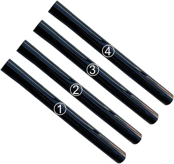 4Pack 1.25 Inch Vacuum Extension Wands with 1-1/4" Fitting (32mm) (1.25 in) - 1.25 Inch Shop Vac Extension Tubes, Accessories and Attachment 32mm, Replacement Vacuum Cleaner Extension Pipe Tubes