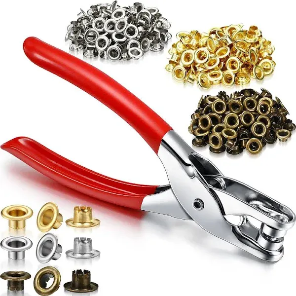 Mudder 301 Pcs Grommet Eyelet Pliers Tool Kit