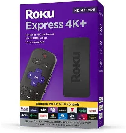 Roku Express 4K+ 2021 | Streaming Media Player HD/4K/HDR with Smooth Wireless St