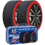 K&amp;K Automotive Snow Socks for Tires Alternative Traction for Cars SUVs XX-Large