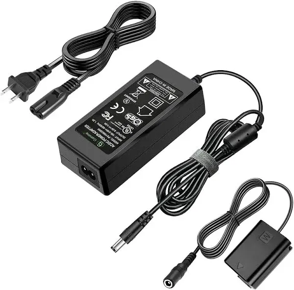 Gonine AC-PW20 AC Adapter for Sony Alpha A6000 A6100 A6400 A6500 A6300 A5100