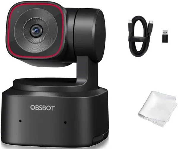 OBSBOT Tiny 2 AI Powered PTZ 4K Webcam