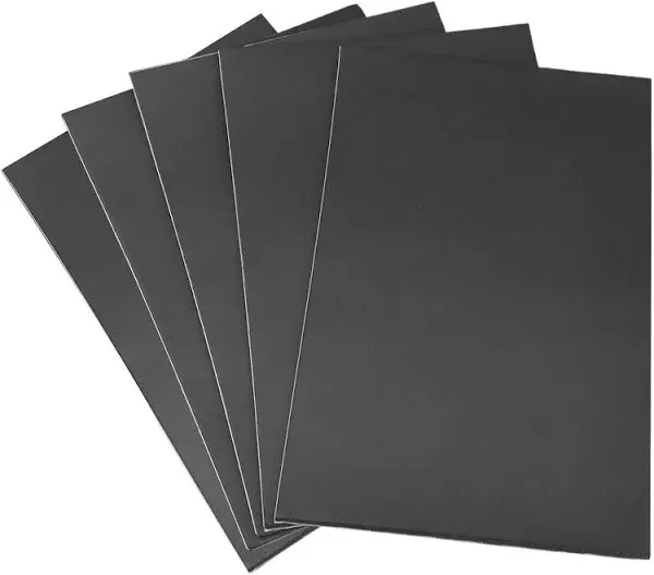 Black Foam Sheet Self Adhesive Rubber Padding Neoprene Sponge Rubber Mat Padding Foam Rubber Sheet Insulation Rubber Foam Sheet (4" x 4" x 1/2", 8 Pcs)