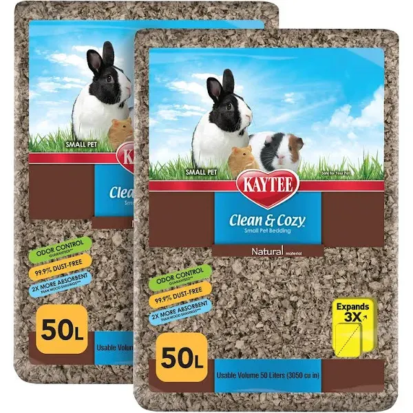 Kaytee Clean &amp; Cozy Natural Bedding for Pet Guinea Pigs, Rabbits, Hamsters, Gerb