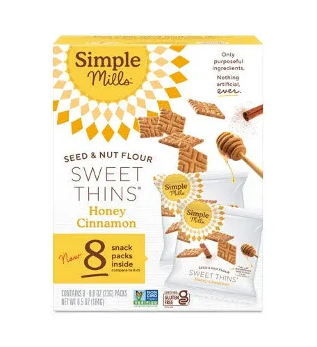 Simple Mills Honey Cinnn Sweet Thins 14Oz