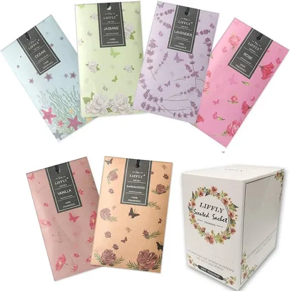 14 Packs Scented Sachets Bag for Drawers and Closets Long-Lasting Home Fragra...