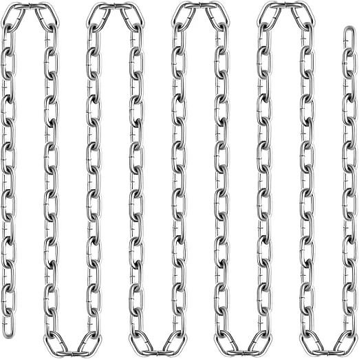 VEVOR Grade 30 Chain 1/4 Inch by 100Ft Length Grade 30 Proof Coil Chain Zinc Plated Grade 30 Chain for Towing Logging Agriculture and Guard Rails