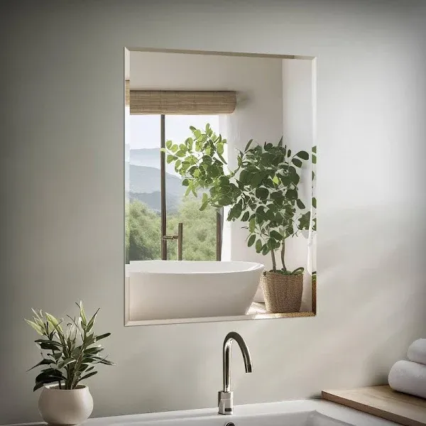 Gatco 1803 Flush Mount Frameless Rectangle Mirror